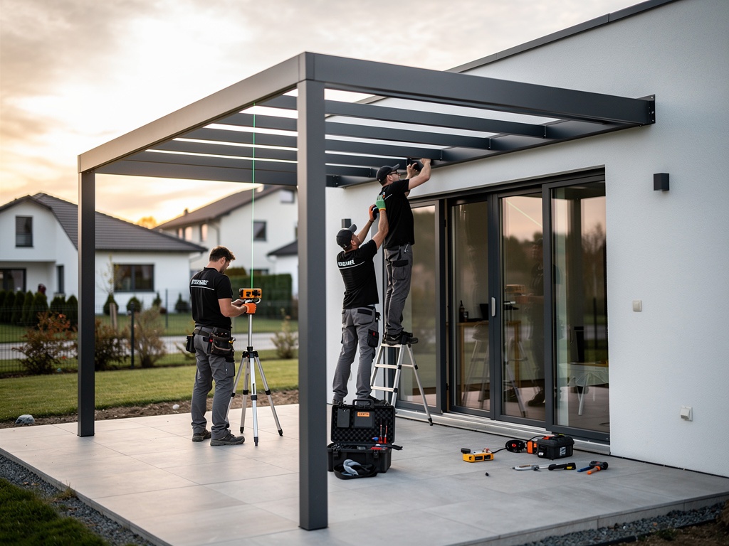 Profesjonalny montaż pergoli OLKAPI